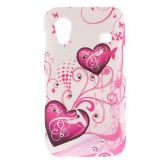 Case Purple Heart com diamante para Samsung Galaxy Ace
