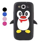 Case em Silicone para Samsung Galaxy S3 - Pinguim