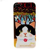 Case Pattern Cat duro para o iPhone 5