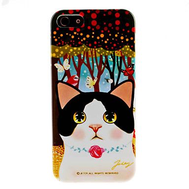 Case Pattern Cat duro para o iPhone 5